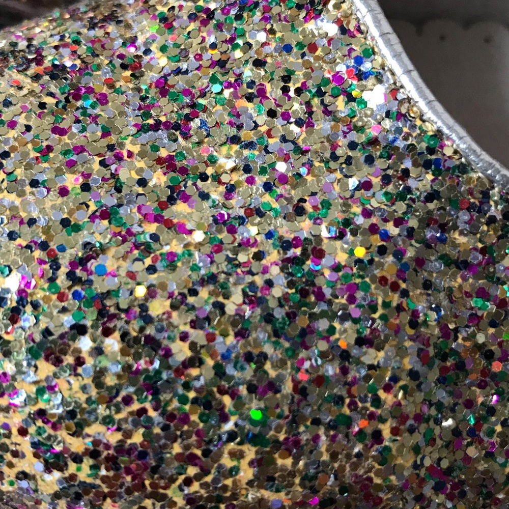 Mini Boden Glitter party shoes